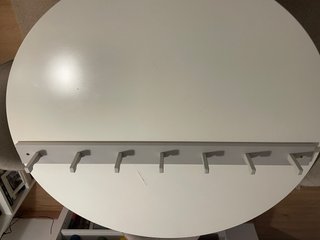Perchero de Pared de Madera Gris