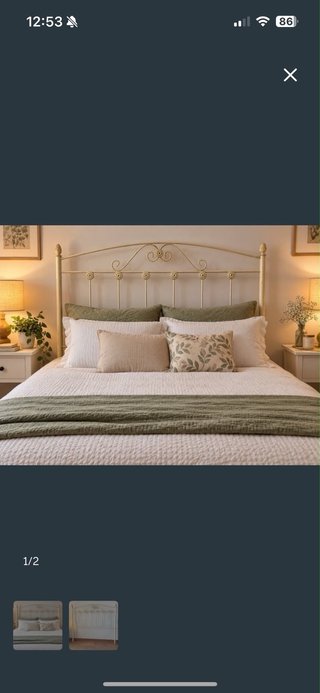 Cabecero de Forja para Cama de 135cm