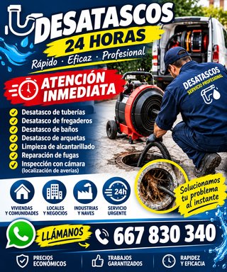 Servicio de Desatascos y Fontanería