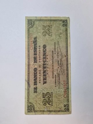 BILLETE 25 PESETAS 1938