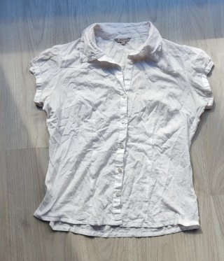 Blusa Blanca Stradivarius Talla L