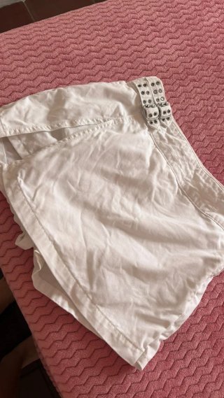 Falda pantalón blanca