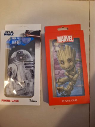 2 Fundas para Samsung M33 5G (Marvel y Star Wars)