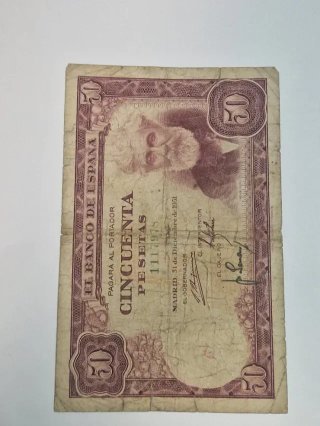 BILLETE 50 PESETAS 1951