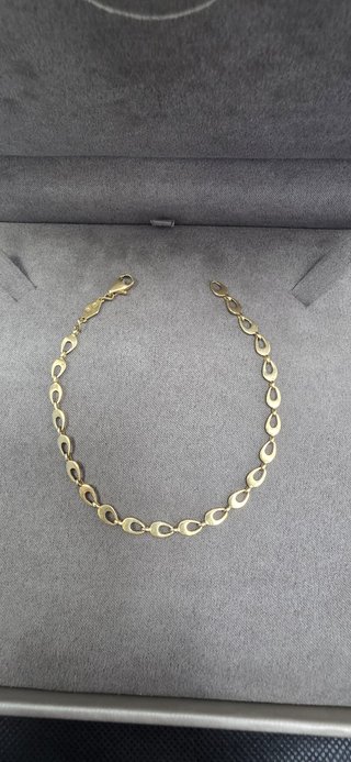 Pulsera de Eslabones Ovalados en Oro 18k
