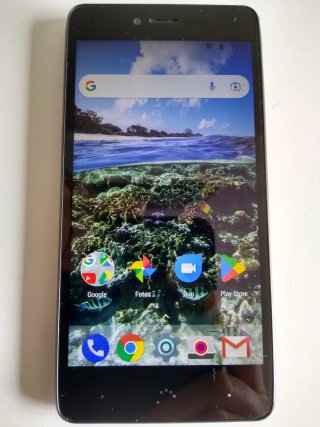 Móvil Android BQ Aquaris U Plus gris plata