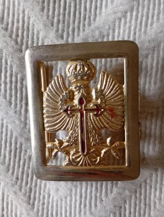 Hebilla Militar con Águila y Cruz