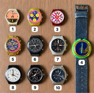 Swatch lotto 10 casse funzionanti/difettose/non