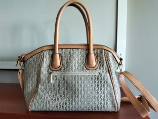 Bolso estampado Beige