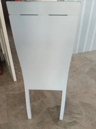 Seis Sillas de salón celeste