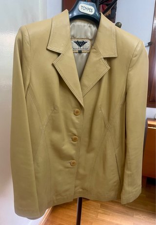 Americana nueva de Piel Beige Victor Sanjuan