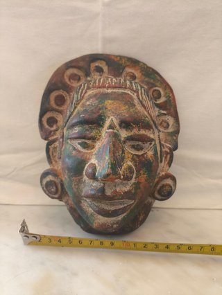 Máscara Maya de Cerámica - Reproducción