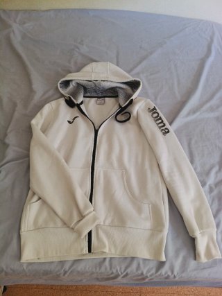 Chaqueta con capucha Joma blanca