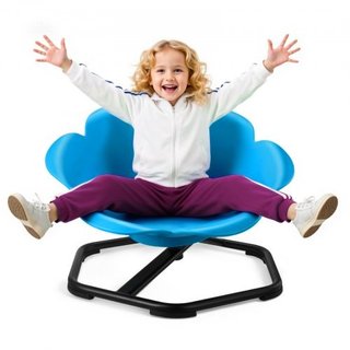 Kids Swivel Chair, 220 lbs Capacity, Cylinder Shap