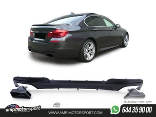 DIFUSOR TRASERO MATE BMW SERIE 5 F10/F11 + COLAS 550 NEGRAS