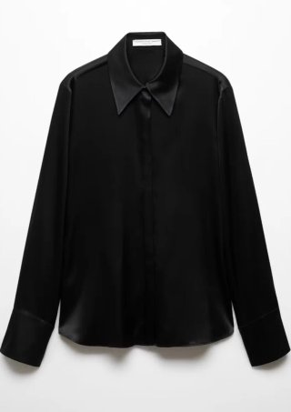 Camisa Seda Natural Victoria Beckham x Mango