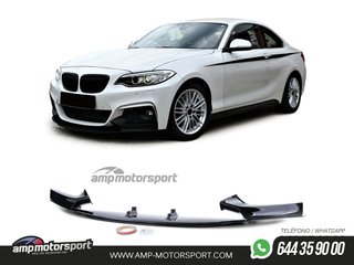 SPOILER DELANTERO PARA BMW SERIE 2 F22/F23 2014-2020 NEGRO BRILLO