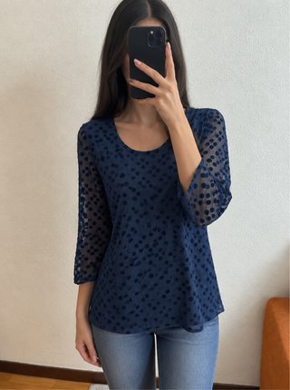 Blusa CANDA,C&A Azul marino Talla 40