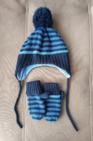 Gorro y guantes para niño (3-4 años)