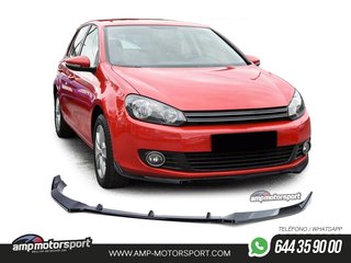 SPOILER DELANTERO PARA VOLKSWAGEN GOLF 6 2008-2012 NEGRO BRILLO