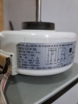 Motor ventilador evaporador YKFG-13-4-38L