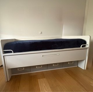 Cama nido con almacenaje y colchón