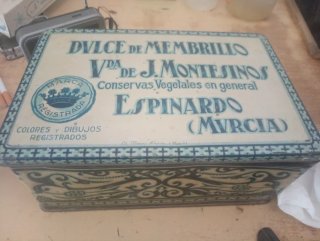 Antigua Lata de Dulce de Membrillo J. Montesinos