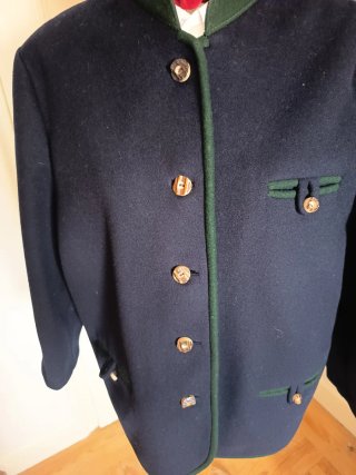 Chaquetón Loden Mujer Azul y Verde