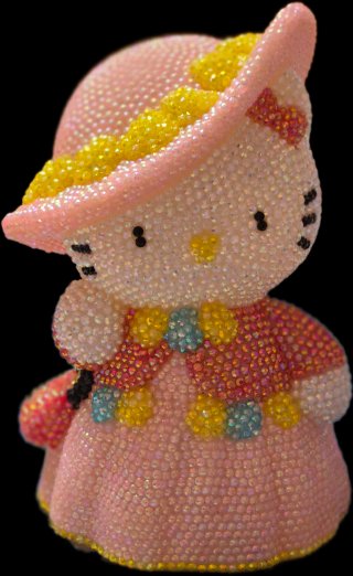 Figura Hello Kitty de Resina con Pedrería