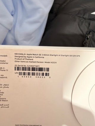 Apple Watch SE 3 40mm Starlight