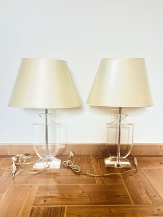 Set de 2 Lámparas de Mesa Acrílico