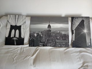 Set de 3 Cuadros Ikea Nueva York