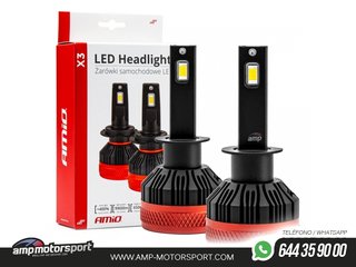 BOMBILLA LUZ DE CRUCE LED HEADLAMP H1 X3 SERIES AMiO-02977