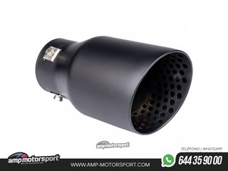 COLA DE ESCAPE ACERO INOXIDABLE NEGRO MATE AMiO-04061