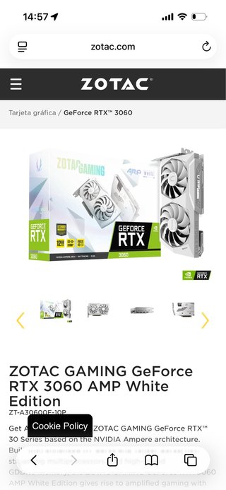 ZOTAC GAMING GeForce RTX 3060 AMP White Edition
