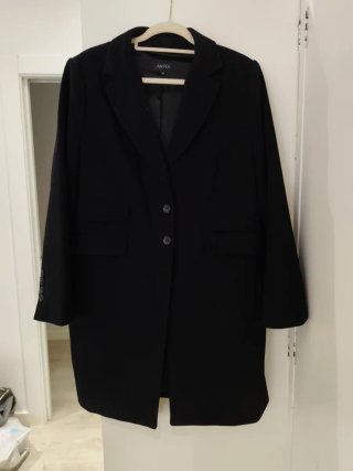 Abrigo Negro Antea Talla 46-48