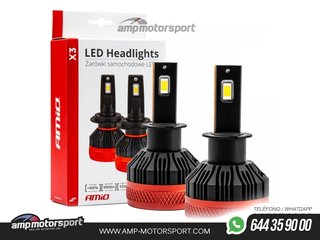 BOMBILLA LUZ DE CRUCE LED HEADLAMP H3 X3 SERIES AMiO