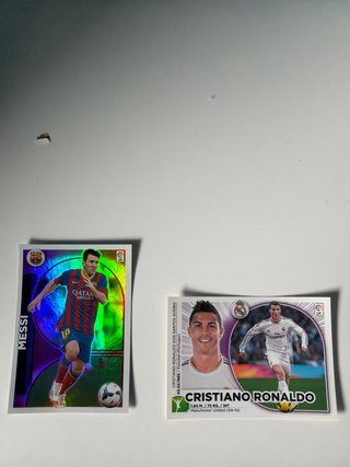 Cromos Messi y Cristiano Ronaldo 2014-2015