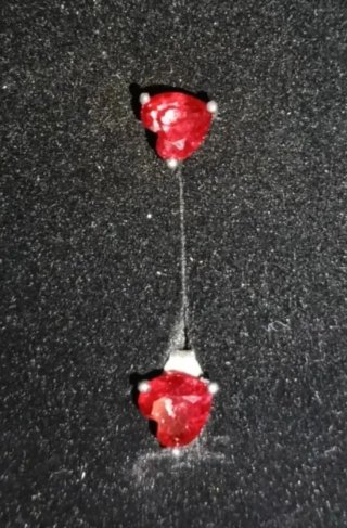Pendientes Pandora Corazón Rojo (Réplica)
