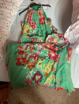 Vestido Largo Estampado Floral