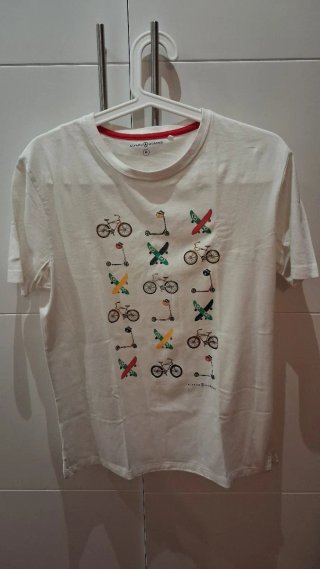 Camiseta Alvaro Moreno Blanca Estampada