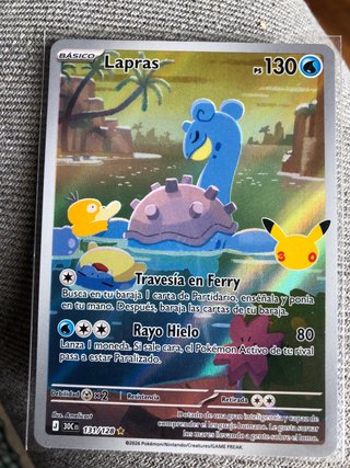 Carta Pokémon Lapras 131/128