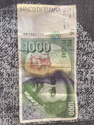 Billete 1000 Pesetas Hernán Cortés