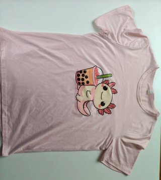 Camiseta Rosa con Ajolote