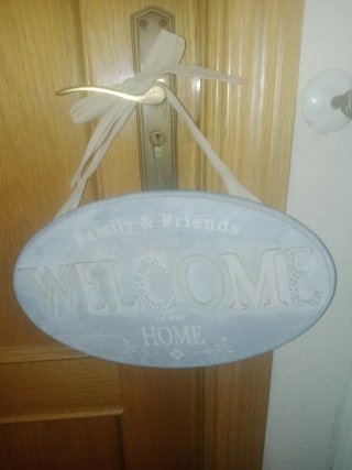 Cartel Decorativo Welcome