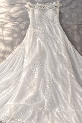 Vestido de novia con encaje
