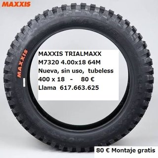 Neumático Maxxis Trialmaxx M7320 4.00x18 Enduro