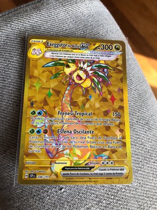 Carta Pokémon Exeggutor de Alola ex Teracristal