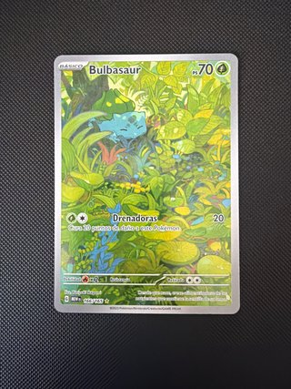 Carta Pokémon Bulbasaur 166/165