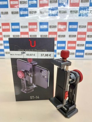 ULANZI ST-14 - Supporto per treppiede per telefono cellulare, adattatore in alluminio con slitta fredda, supporto per telefono cellulare a 360° per iPhone 13 12 11 MAX Pro iPhone X XR XS 6 7 Plus